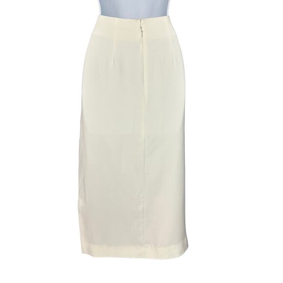 NBD White Rhinestone Fringe Midi Skirt SMALL Side Slit Western Revolve $178 NEW - Picture 5 of 10